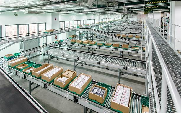 Hệ thống băng tải thông minh trong sản xuất công nghiệp